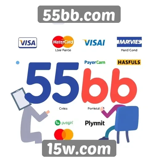 Opções de pagamento disponíveis no 55bb.com